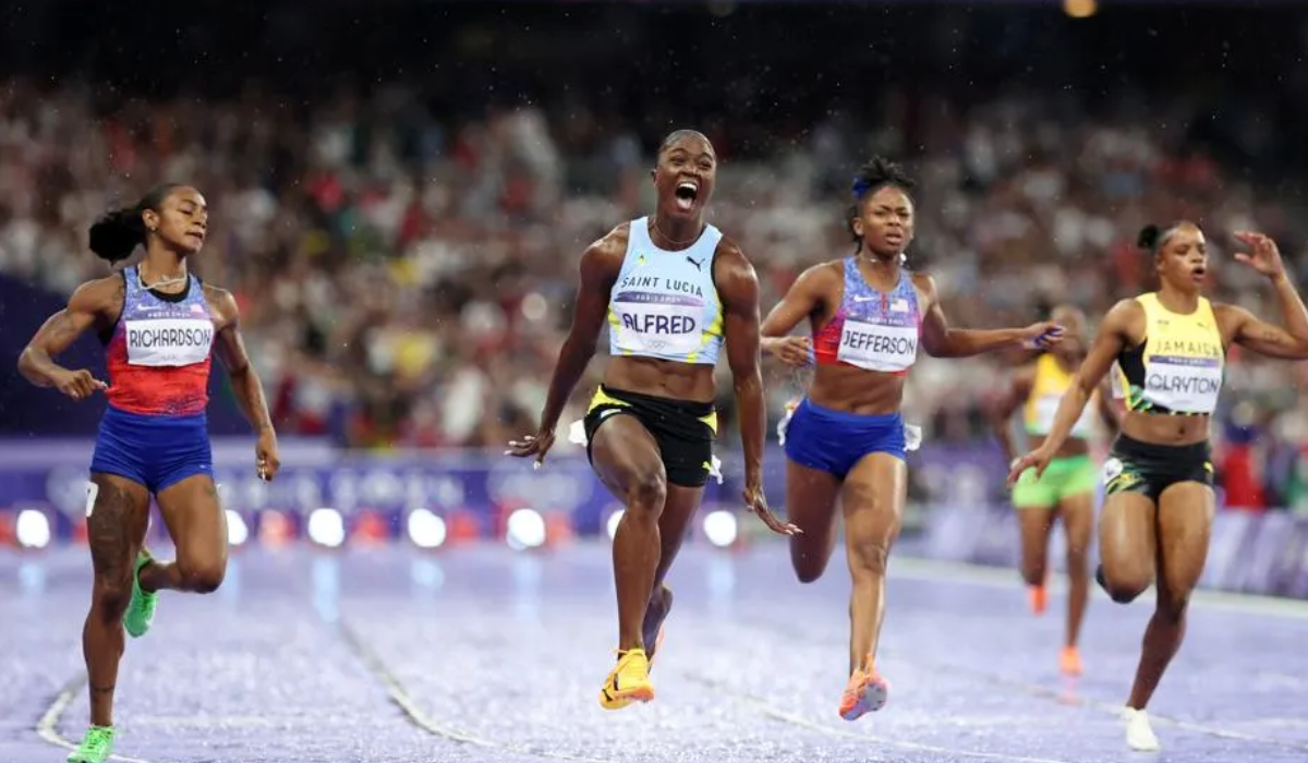 Julien Alfred Clinches Historic Gold in Women’s 100m at Paris 2024